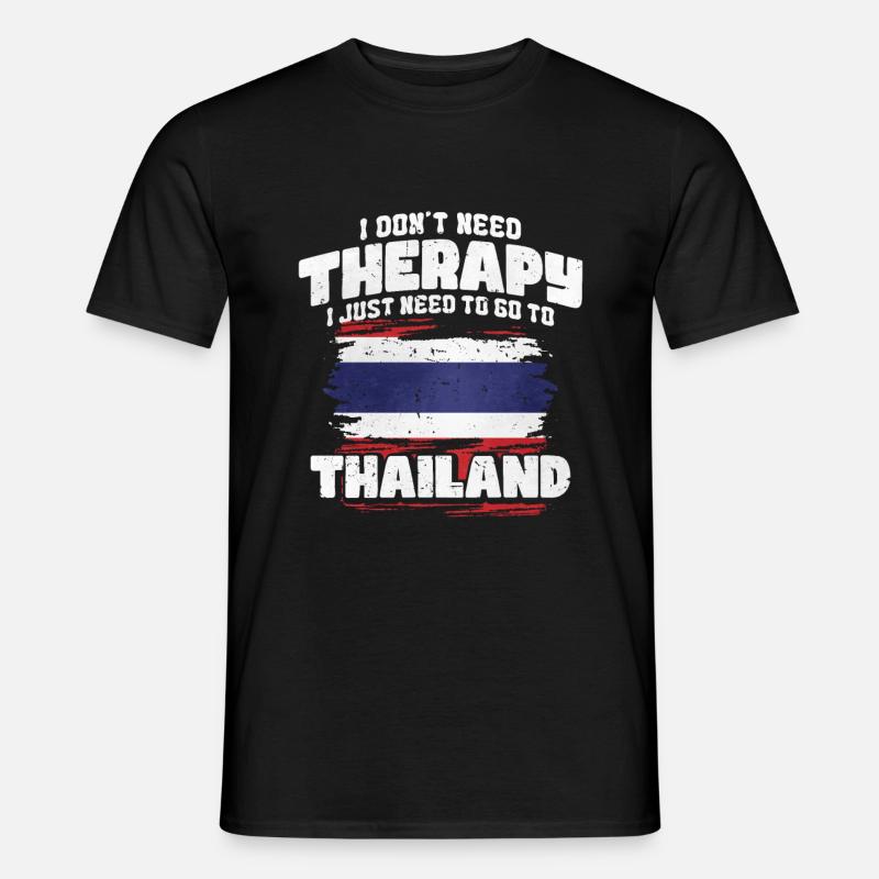 Thailand - Männer T-Shirt - Schwarz