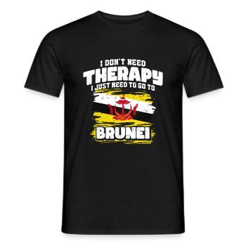 Brunei - Männer T-Shirt - Schwarz - Vorne - AI Model Male 178 light (178cm)