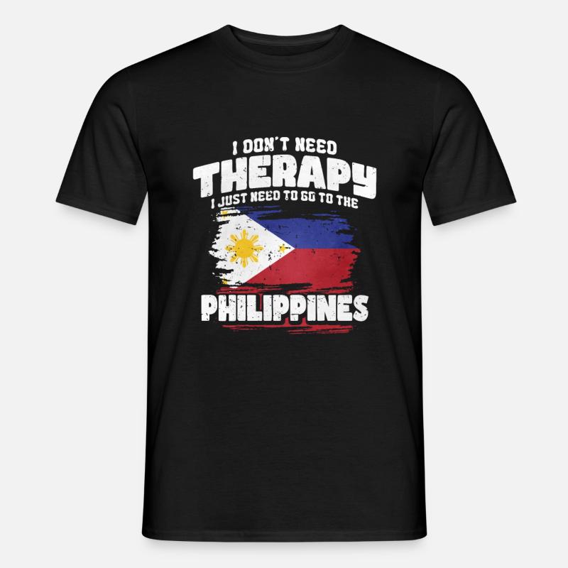 Philippinen - Männer T-Shirt - Schwarz