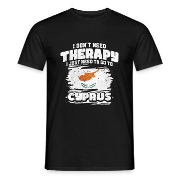 Cyprus - Men's T-Shirt - black - Front - AI Model Male 178 light (178cm)
