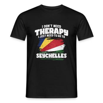 Seychelles - T-shirt homme - noir - Devant - AI Model Male 178 light (178cm)