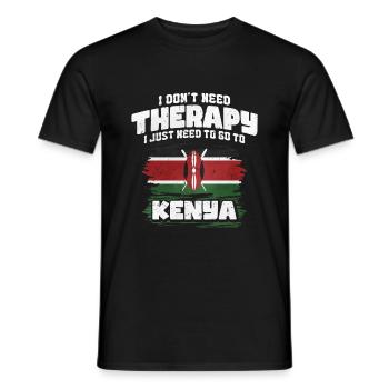 Kenya - Men's T-Shirt - black - Front - AI Model Male 178 light (178cm)