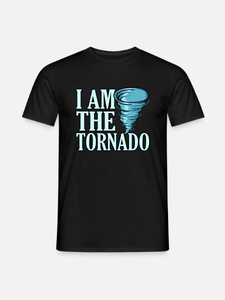 Tornado - Männer T-Shirt - Schwarz
