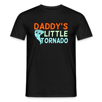 Papas Kleiner Tornado - Männer T-Shirt - Schwarz - Vorne - AI Model Male 178 light (178cm)