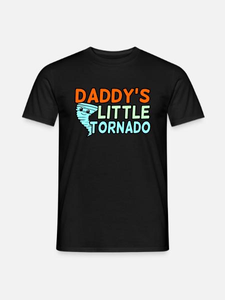 Dad's Little Tornado - Men's T-Shirt - black