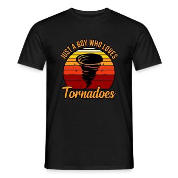 Tornado - Männer T-Shirt - Schwarz - Vorne - AI Model Male 178 light (178cm)