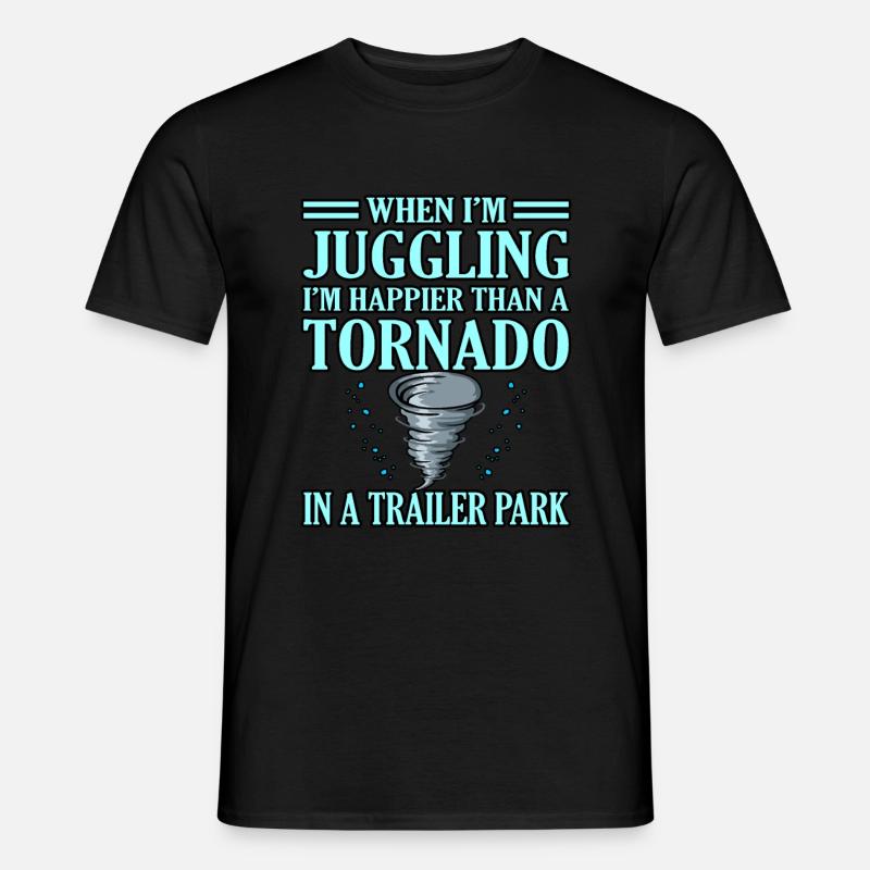 Tornado - Männer T-Shirt - Schwarz
