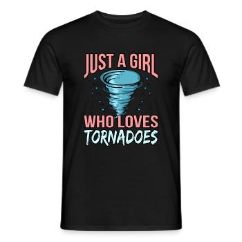 Tornado - Männer T-Shirt - Schwarz - Vorne - AI Model Male 178 light (178cm)