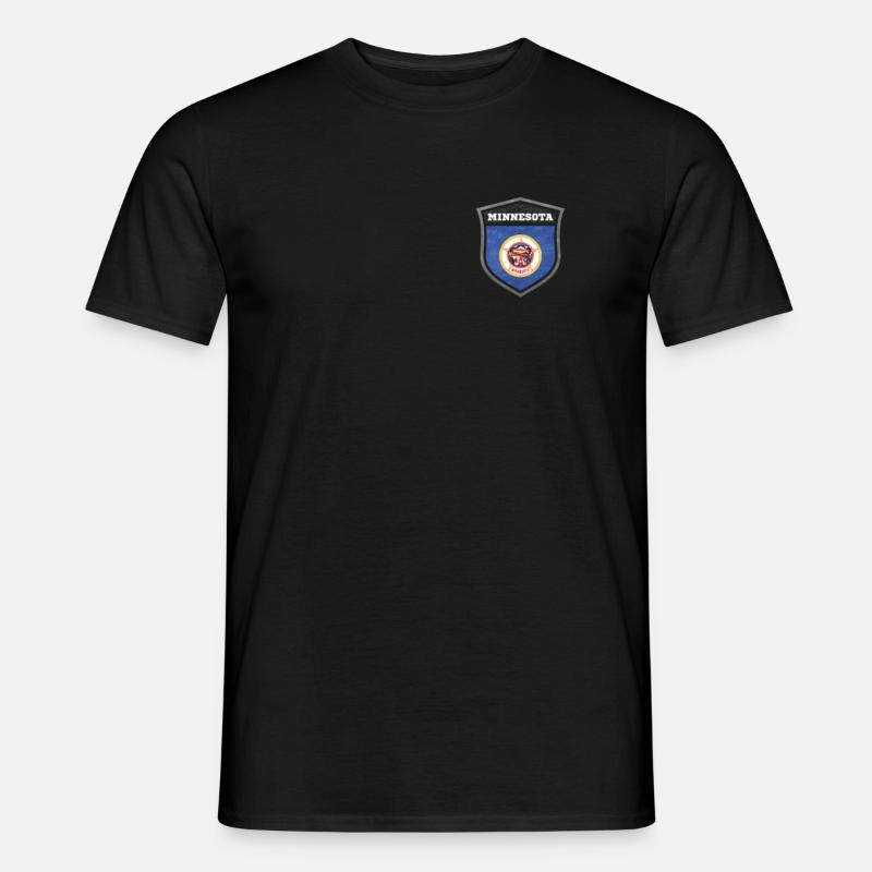 Minnesota - Männer T-Shirt - Schwarz