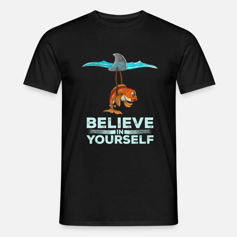 Requin de motivation - T-shirt homme - noir