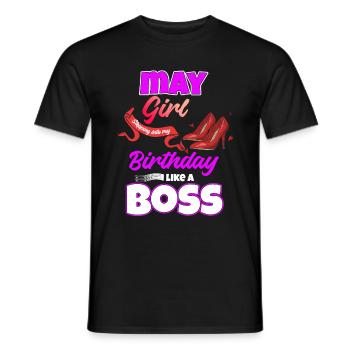 Mai Anniversaire Drôle Cadeau - T-shirt homme - noir - Devant - AI Model Male 178 light (178cm)