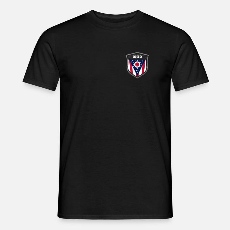 Ohio - Männer T-Shirt - Schwarz