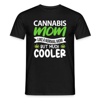 Mère cannabis - T-shirt homme - noir - Devant - AI Model Male 178 light (178cm)