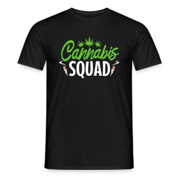 Escouade du cannabis - T-shirt homme - noir - Devant - AI Model Male 178 light (178cm)