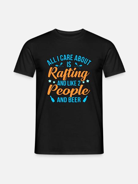 Rafting et bière - T-shirt homme - noir