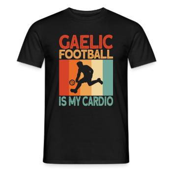 Football gaélique cardio - T-shirt homme - noir - Devant - AI Model Male 178 light (178cm)
