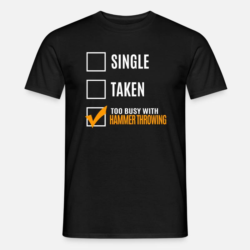 Hammerwerfen - Männer T-Shirt - Schwarz