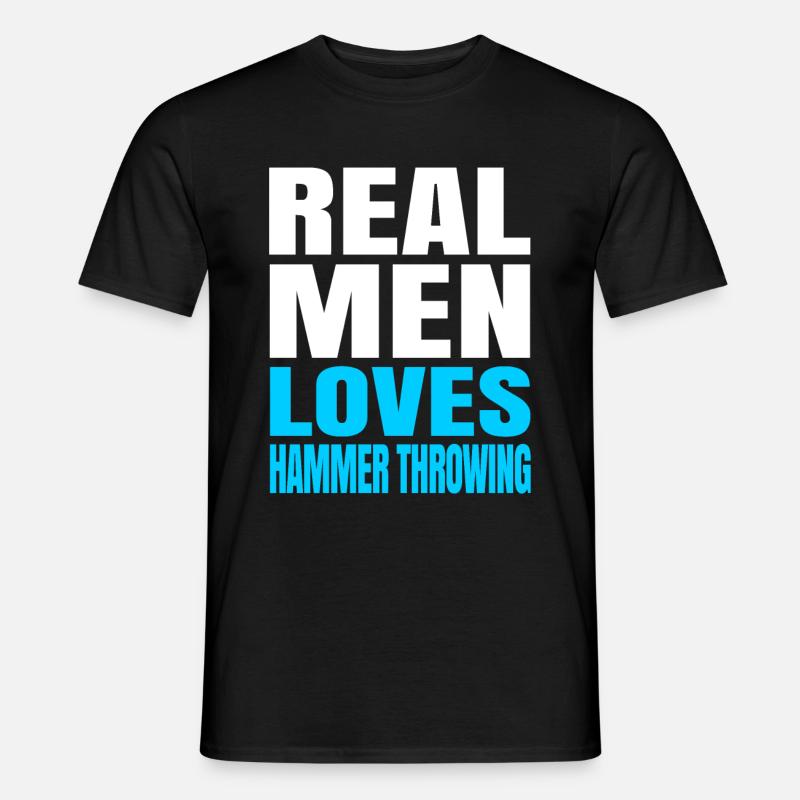 Hammerwerfen - Männer T-Shirt - Schwarz