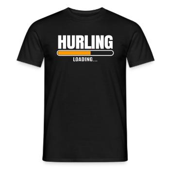 Schleudern Hurling - Männer T-Shirt - Schwarz - Vorne - AI Model Male 178 light (178cm)