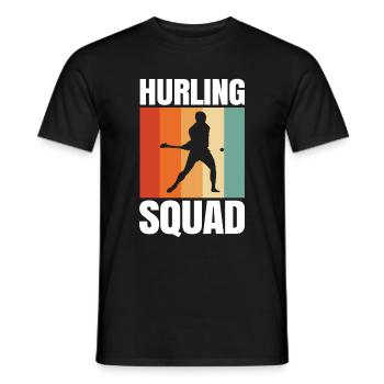 Schleudern Hurling - Männer T-Shirt - Schwarz - Vorne - AI Model Male 178 light (178cm)