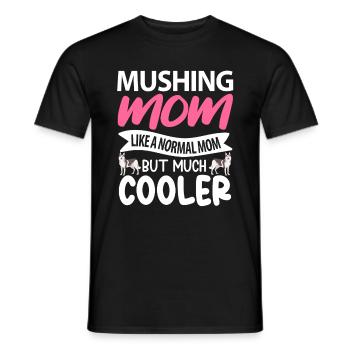 Schlittenhunderennen Schlittenhunde Geschenk - Männer T-Shirt - Schwarz - Vorne - AI Model Male 178 light (178cm)