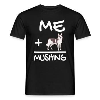 Schlittenhunderennen Schlittenhunde Geschenk - Männer T-Shirt - Schwarz - Vorne - AI Model Male 178 light (178cm)