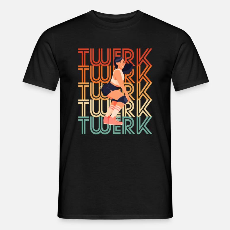 Twerking - Männer T-Shirt - Schwarz