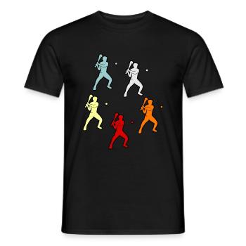Hurling sportspiel - Männer T-Shirt - Schwarz - Vorne - AI Model Male 178 light (178cm)