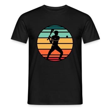 Hurling Coach Player Sports - Men's T-Shirt - black - Front - AI Model Male 178 light (178cm)