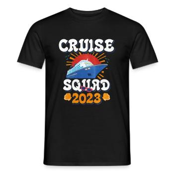 Cruise Squad 2023 - Men's T-Shirt - black - Front - AI Model Male 178 light (178cm)