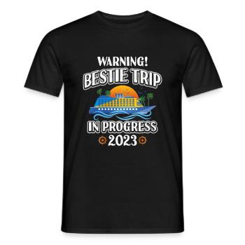 Warnung Bestie-reise Im Gange 2023 - Männer T-Shirt - Schwarz - Vorne - AI Model Male 178 light (178cm)