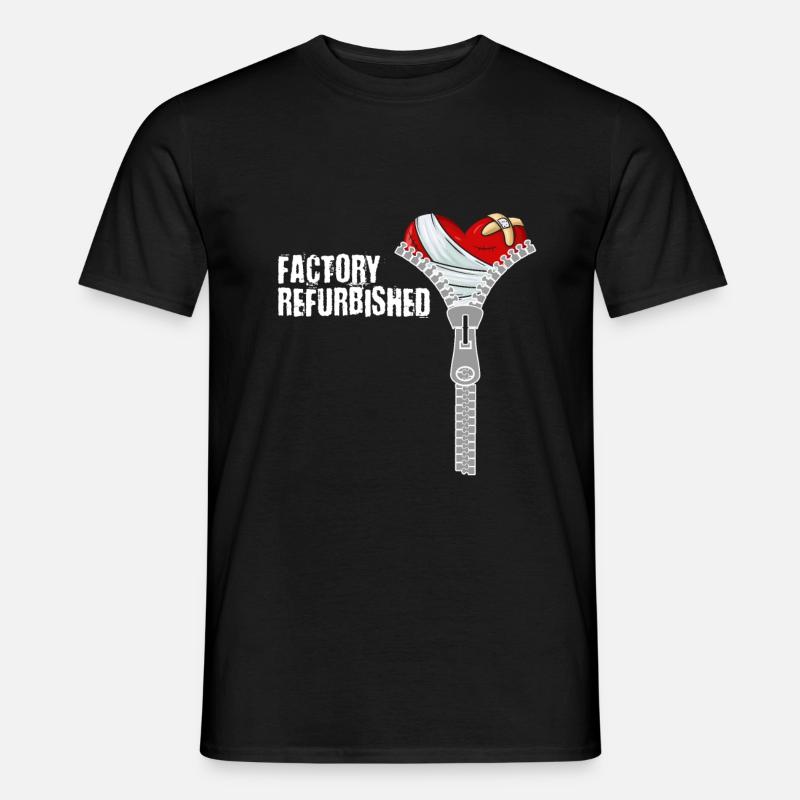 Herz Operation Geschenk - Männer T-Shirt - Schwarz