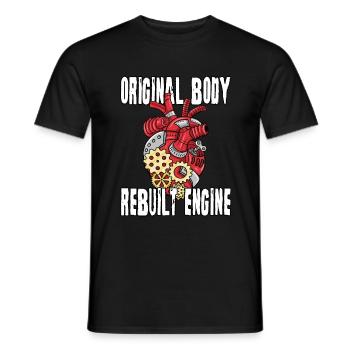 Heart Surgery Gift - Men's T-Shirt - black - Front - AI Model Male 178 light (178cm)