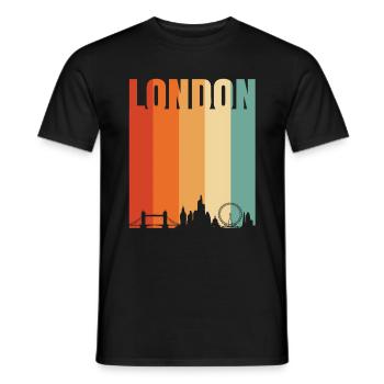 London - Männer T-Shirt - Schwarz - Vorne - AI Model Male 178 light (178cm)