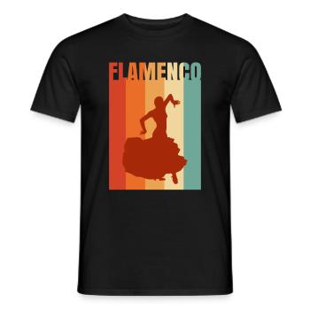 Flamenco - T-shirt homme - noir - Devant - AI Model Male 178 light (178cm)