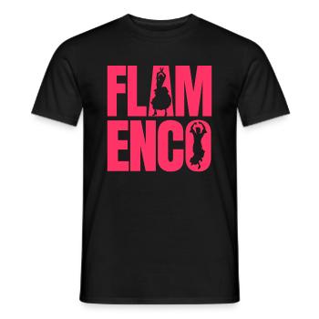 Flamenco - T-shirt homme - noir - Devant - AI Model Male 178 light (178cm)