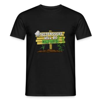 Compost Worms Gift - Men's T-Shirt - black - Front - AI Model Male 178 light (178cm)