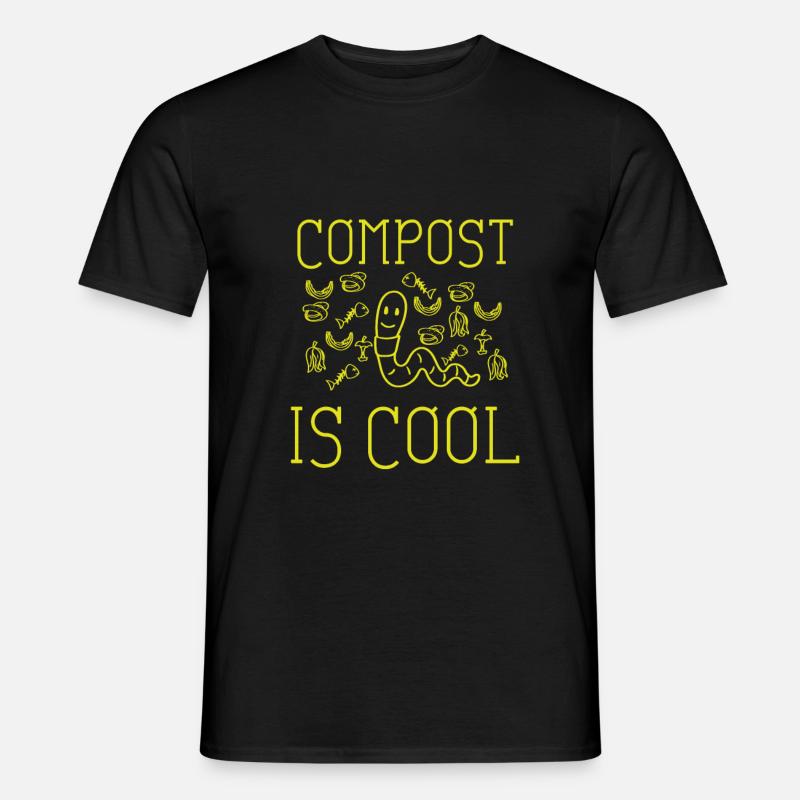 Cadeau de vers de compost - T-shirt homme - noir