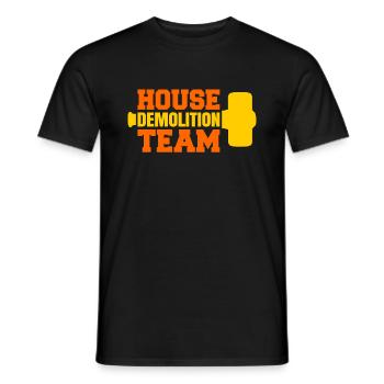 Haus Zerstörung Renovierung Geschenk - Männer T-Shirt - Schwarz - Vorne - AI Model Male 178 light (178cm)