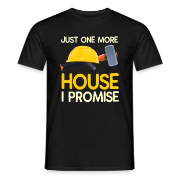 Haus Zerstörung Renovierung Geschenk - Männer T-Shirt - Schwarz - Vorne - AI Model Male 178 light (178cm)