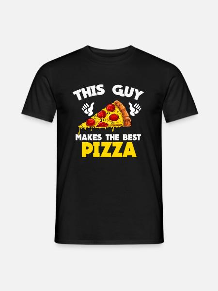 Pizza - Men's T-Shirt - black