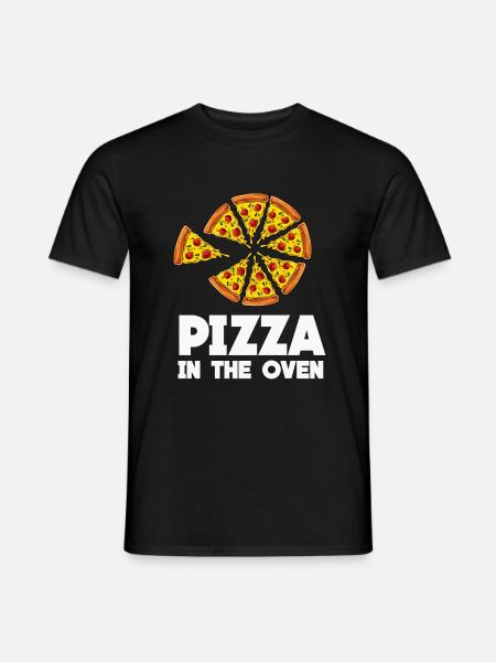 Pizza - Men's T-Shirt - black