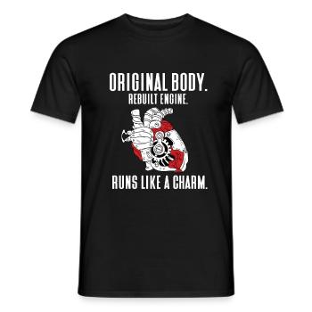 Operation Heart Gift - Men's T-Shirt - black - Front - AI Model Male 178 light (178cm)