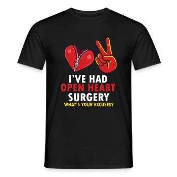 Operation Heart Gift - Men's T-Shirt - black - Front - AI Model Male 178 light (178cm)