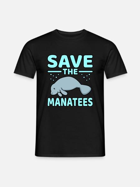 Manatee - Men's T-Shirt - black