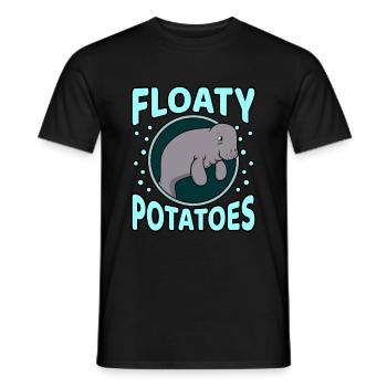 Manatee - Men's T-Shirt - black - Front - AI Model Male 178 light (178cm)