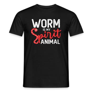 Compost Worms Gift - Men's T-Shirt - black - Front - AI Model Male 178 light (178cm)
