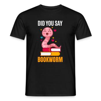 Compost Worms Gift - Men's T-Shirt - black - Front - AI Model Male 178 light (178cm)