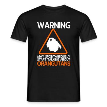 Orangutan - Men's T-Shirt - black - Front - AI Model Male 178 light (178cm)