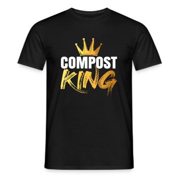 Compost Worms Gift - Men's T-Shirt - black - Front - AI Model Male 178 light (178cm)